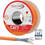 RedStar24 CAT 7 Verlegekabel 100m S/FTP 10Gbit halogenfrei