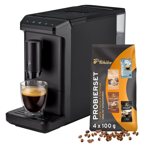 Tchibo Esperto mini Kaffeevollautomat 16cm breit - Schwarz