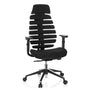 hjh OFFICE Ergo LINE II PRO Ergonomischer Bürostuhl Stoff Schwarz