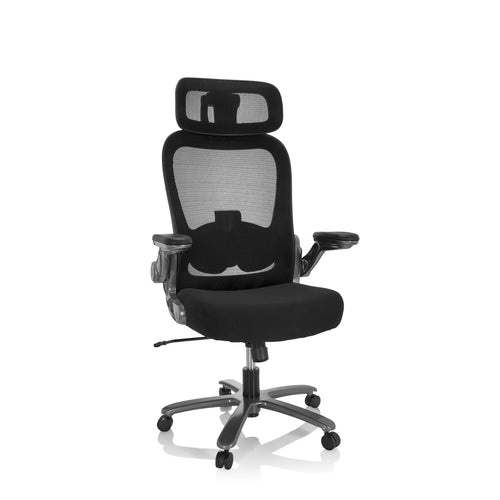 hjh OFFICE Instructor T I PRO Drehstuhl XXL Schwarz/Titan. Für ergonomisches Sitzen am Schreibtisch.