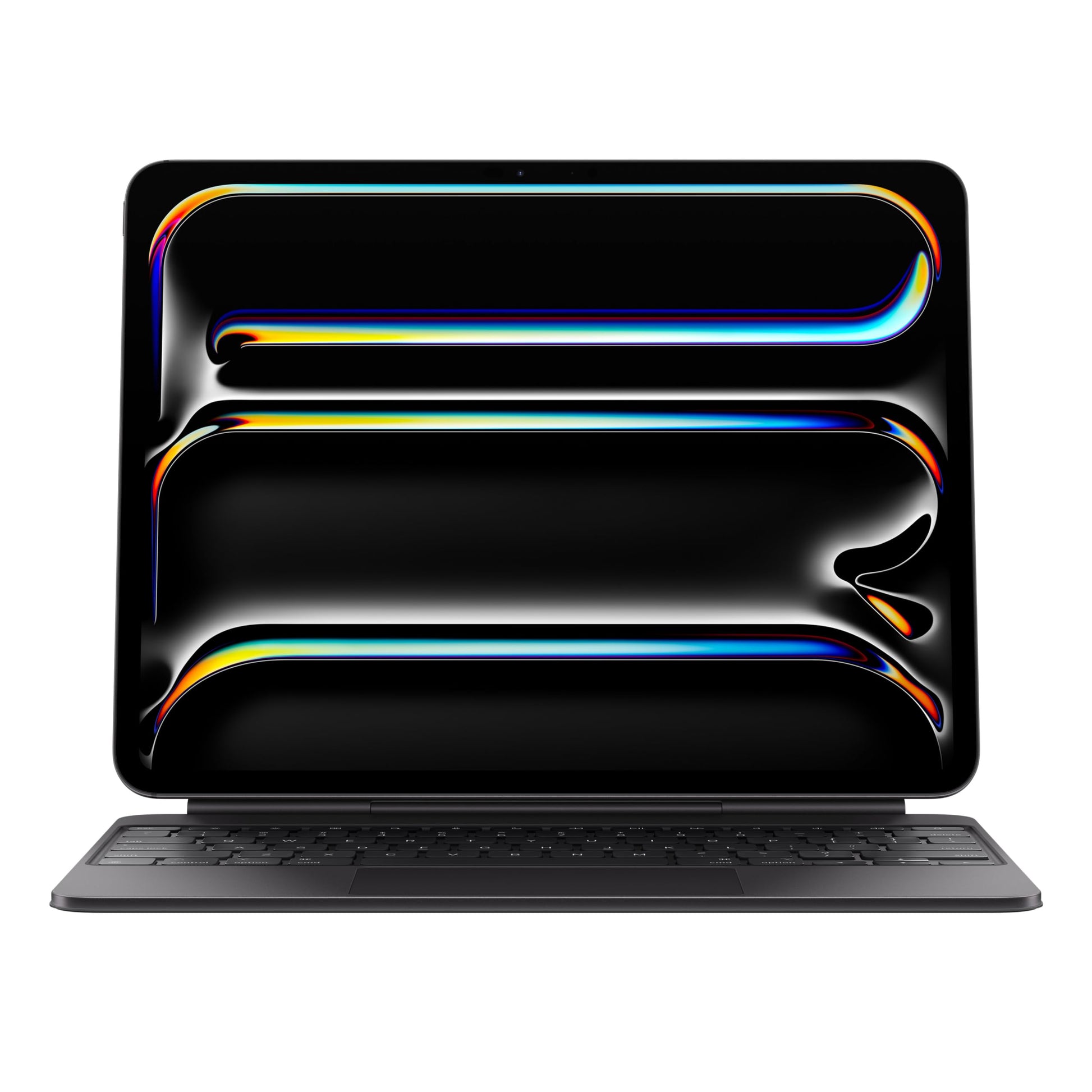 Apple Magic Keyboard Case 13'' iPad Pro M4 - Deutsch, Schwarz. Schwarze Tastaturhülle schützt iPad Pro M4 und bietet präzise Texteingabe und Navigation.