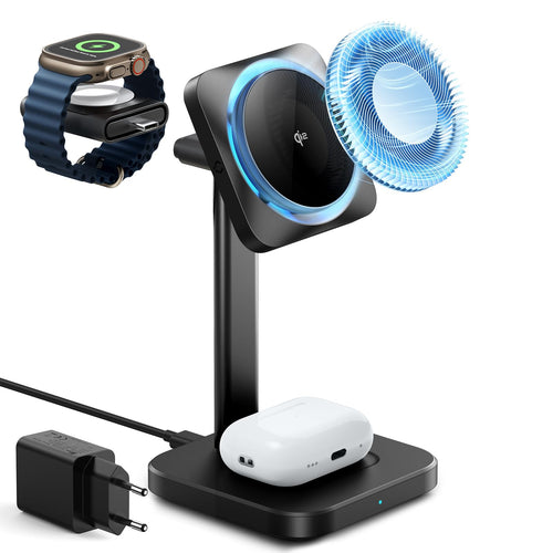 ESR Qi2 3-in-1 Ladestation MagSafe CryoBoost iPhone Apple Watch