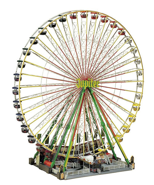FALLER Riesenrad Jupiter Modellbausatz: Ein detailreiches Riesenradmodell zur Gestaltung authentischer Kirmesszenen auf H0-Modelleisenbahnanlagen.