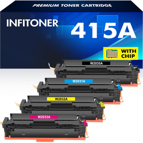 Kompatibel für HP 415A W2030A Toner 4er-Pack M479fdw mit Chip