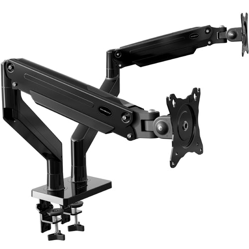 Invision MX900 Monitorhalterung – 2 Monitore Gasdruckfeder. Schwarz, doppelarmig. Hält zwei Bildschirme ergonomisch per Gasdruckfeder.