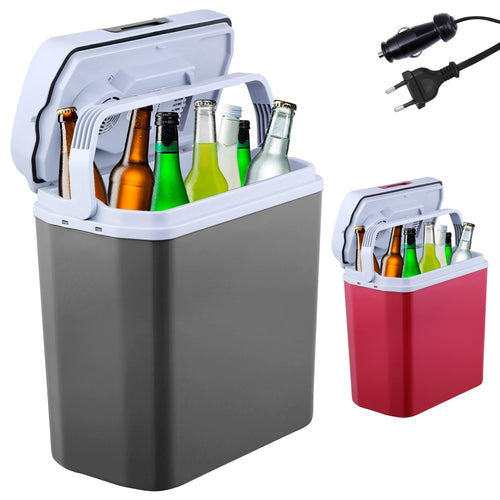 Arebos Thermoelektrische Kühl-/Warmhaltebox 20L – 12/230V Anthrazit. Rechteckige Form. Kühlt/wärmt Speisen mobil.