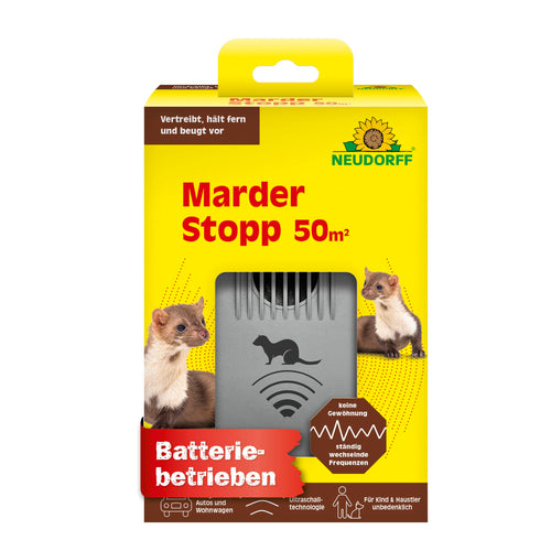 Neudorff MarderStopp Marderabwehr 50m² batteriebetrieben