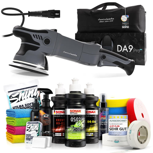chemicalworkz DA9 Pro Max Exzenter Poliermaschinen Set - 20-teilig