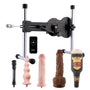 Auxfun Premium Unisex Sexmaschine – 60W EzfunLok Anschluss. Kompaktes, schwarzes Motorgerät für automatisierte Stoßbewegungen.