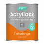 Grundmann Acryllack ACL 100 4in1 – Tieforange 3 Kg. Tieforanger 3-Kg-Eimer, für Grundierung, Rost- & Korrosionsschutz, Decklack.