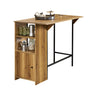 SoBuy FWT98-PF Bartisch – erweiterbar, Industrie-Design. Hoher Tisch im Industrie-Design, nutzbar als Steh- oder Esstisch.