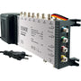 SCHWAIGER SEW4058 531 SAT Multischalter 5/8 mit Netzteil. Metallgehäuse. Verteilt SAT-Signale von 5 LNBs an 8 Receiver.