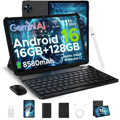 DOOGEE U11 Android Gaming AI Tablet - 11 Zoll 16GB/128GB, rechteckig. Optimal für mobiles Gaming und AI.