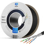 HB-DIGITAL CAT 7 Outdoor LAN Verlegekabel S/FTP 100m Schwarz