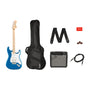 Fender Squier Affinity Strat HSS Pack E-Gitarren Set - MN LPB: Blaue HSS Strat mit Ahornhals. Komplettset zum sofortigen Spielen.