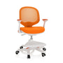 hjh OFFICE 736418 Kid Ergo Kinderstuhl Orange/Weiss. Ergonomischer, höhenverstellbarer Stuhl auf Rollen für gesunde Haltung am Kinderschreibtisch.