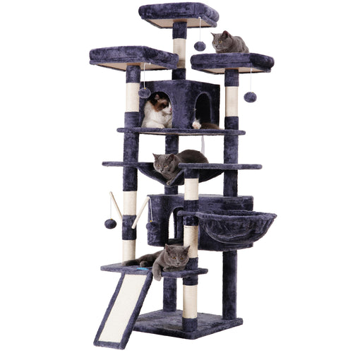 Hey-brother EMPJ034G Kratzbaum XXL 180 cm – Rauchgrau