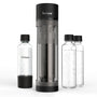 Sodapop Logan Wassersprudler - Matt Schwarz, inkl. Glas- & PET-Flaschen. Karbonisiert Trinkwasser mit CO2.