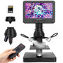 Andonstar AD246S-P HDMI Digital-Mikroskop - 7-Zoll UHD, schwarzes Gerät für Detail-Vergrößerung (PCB/Löten).