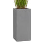 Pflanzwerk® Tower Pflanzkübel Grau 60x28x28cm - Frostbeständig. Quaderförmig, zur Bepflanzung im Außenbereich.