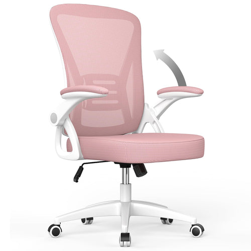 naspaluro ergonomischer Bürostuhl mit Lordosenstütze - Rosa