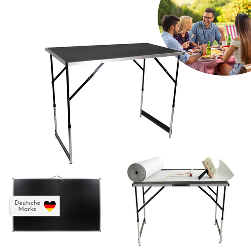 Lemodo Tapeziertisch 3-teilig klappbar – Multifunktionstisch 100x60 cm