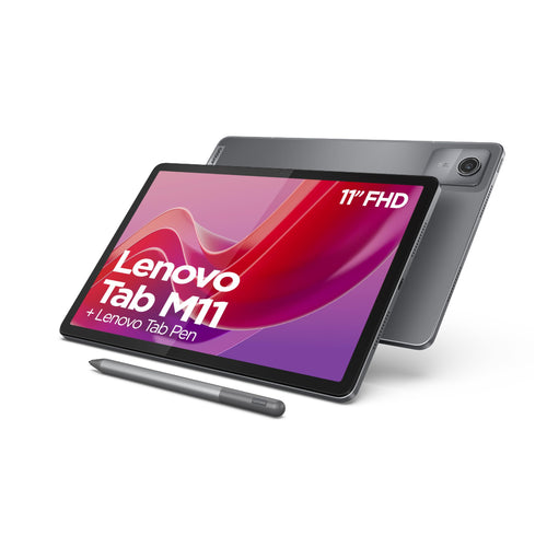 Lenovo Tab M11 Android Tablet 11" – 128GB, inkl. Pen. Schlankes Tablet zum Surfen, Streamen, Arbeiten.