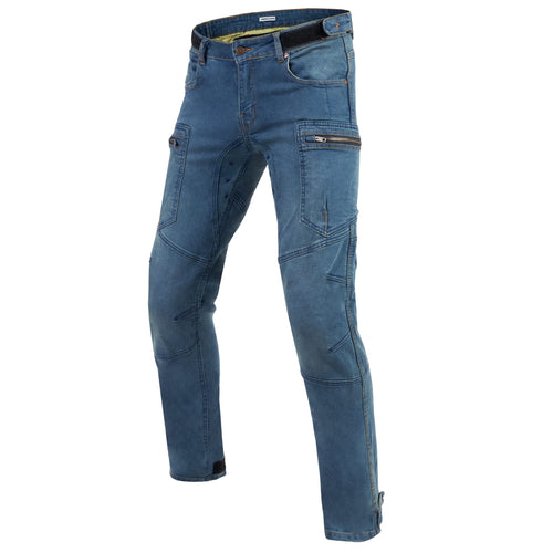 REBELHORN Urban III MotorradJeans Herren mit Protektoren - Loose Fit. Dunkelblaue Denim-Hose zum sicheren Motorradfahren.