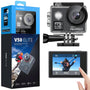 AKASO V50 Elite 4K60FPS Action Cam – Unterwasserkamera. Schwarze, kompakte Kamera für 4K-Videos unter Wasser.