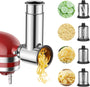 COFUN Gemüseschneider Set Aufsatz für KitchenAid - Edelstahl
