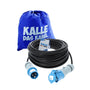 KALLE DAS KABEL CEE-Campingkabel H07RN-F 3G2.5 25m Schwarz: Schwarzes 25m Gummikabel mit CEE-Stecker/Kupplung für Wohnwagen/Wohnmobile.