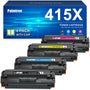 Palmtree Kompatibel für HP 415X Toner Set - 4er-Pack XL