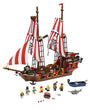 LEGO 70413 Grosses Piratenschiff Bausatz – LEGO Pirates Serie. Großes, braun-schwarzes LEGO-Piratenschiff mit Stoffsegeln zum Bauen und Spielen.