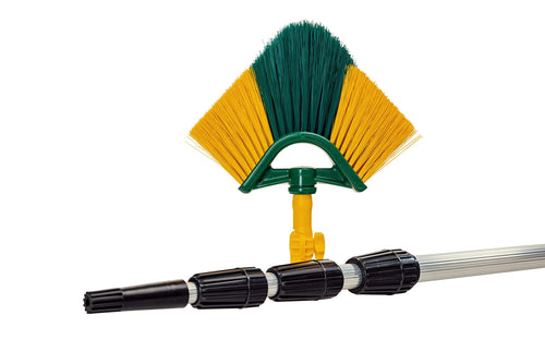 Neustanlo XXL Eckbesen Set - 5m mit Teleskopstange. Eckbesen mit Teleskopstange reinigt hoch gelegene Ecken und entfernt Spinnweben.