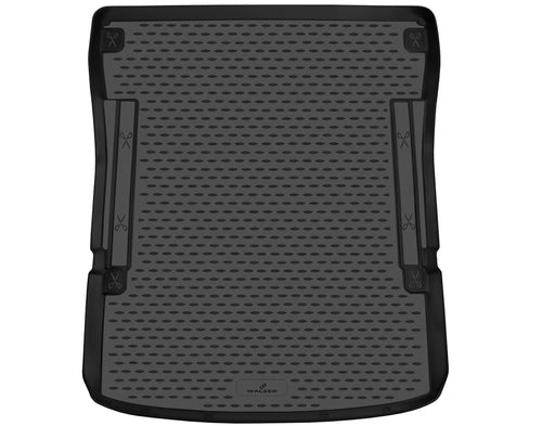 Walser XTR Kofferraumwanne VW Caddy 3 Langversion Maxi 2004-2015. Schwarze, passgenaue Wanne, Kofferraumschutz vor Schmutz, Flüssigkeit.