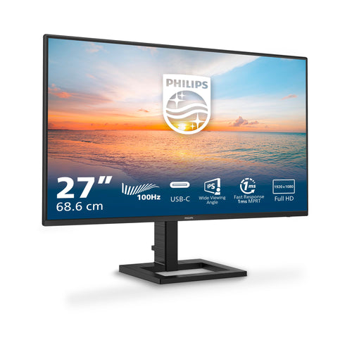PHILIPS 27E1N1300AM Monitor – 27 Zoll FHD USB-C Schwarz