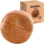 ARTZT Vintage Series Medizinball Rindsleder 5000 gr, aus Rindsleder gefertigt für Krafttraining durch Wurfübungen.