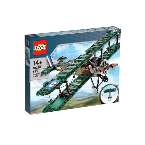 LEGO Creator Sopwith Camel 10226 Modell Flugzeug Bausatz: Detailliertes beigefarbenes Doppeldecker-Modell zum Selbstbau als Sammlerstück.