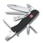 VICTORINOX Outrider Schweizer Taschenmesser mit Feststellklinge – Schwarz