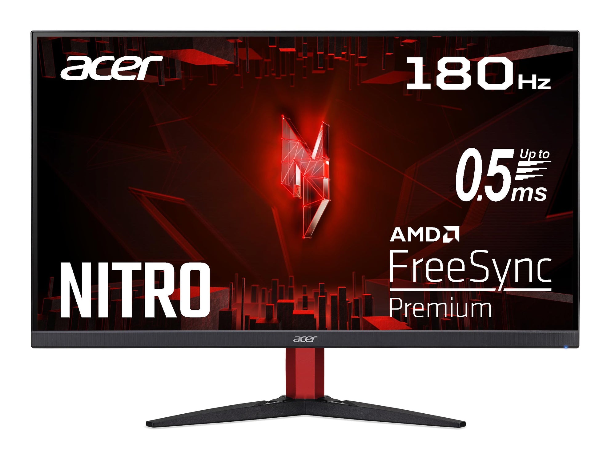 Acer Nitro KG272S3 Gaming Monitor 27 Zoll Full HD 180Hz. Schwarzer, rechteckiger Monitor für hochauflösendes, schnelles Gaming.