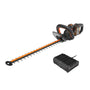 WORX WG286E Nitro Profi Akku Heckenschere 40V 58cm Set. Schwarz-orange Gerät für effizienten Heckenschnitt von Hecken.
