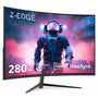 Z-Edge 27 Zoll Curved Gaming Monitor Full HD - 280Hz Schwarz. Schwarzer Curved-Monitor für flüssige Full HD Spielerlebnisse.