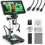 WADEO 7" LCD Digitalmikroskop: 7-Zoll-LCD-Display, HDMI, USB. Dient zur visuellen Inspektion und Dokumentation von Objekten.
