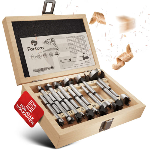 Fortura® Forstnerbohrer Holzbohrer Set – Ø10-50mm