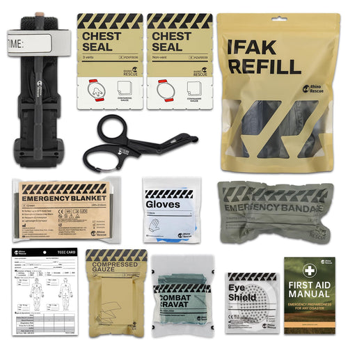 RHINO RESCUE IFAK Trauma Kit militärisches Erste-Hilfe-Set – 11-teilig