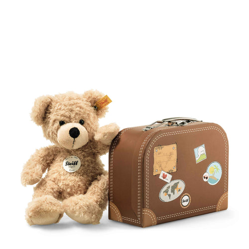Steiff Fynn Teddybär Kuscheltier im Koffer Beige 28 cm