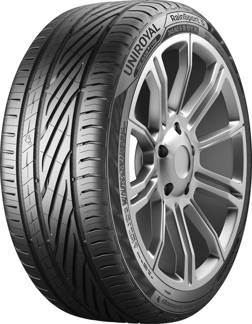 Uniroyal RainSport 5 Sommerreifen 225/35 R19 88Y XL mit V-Profil. Bietet Aquaplaning-Sicherheit und Nässegrip für PKW.