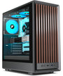FOIFKIN M1 Gaming PC Gehäuse - Walnuss, 4 ARGB-Lüfter, Schwarz