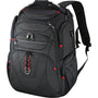 KROSER Business Laptop Reiserucksack - 17.3 Zoll Schwarz, schwarzer, rechteckiger Rucksack für 17.3 Zoll Laptops und Reisebedarf.