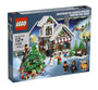 LEGO Bausatz Weihnachtlicher Spielzeugladen – Modell 10199. Farbige Bausteine zum Bau eines festlichen Spielzeugladen-Modells.
